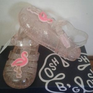 Scented Flamingo glitter Jelly Sandals by Oshkosh